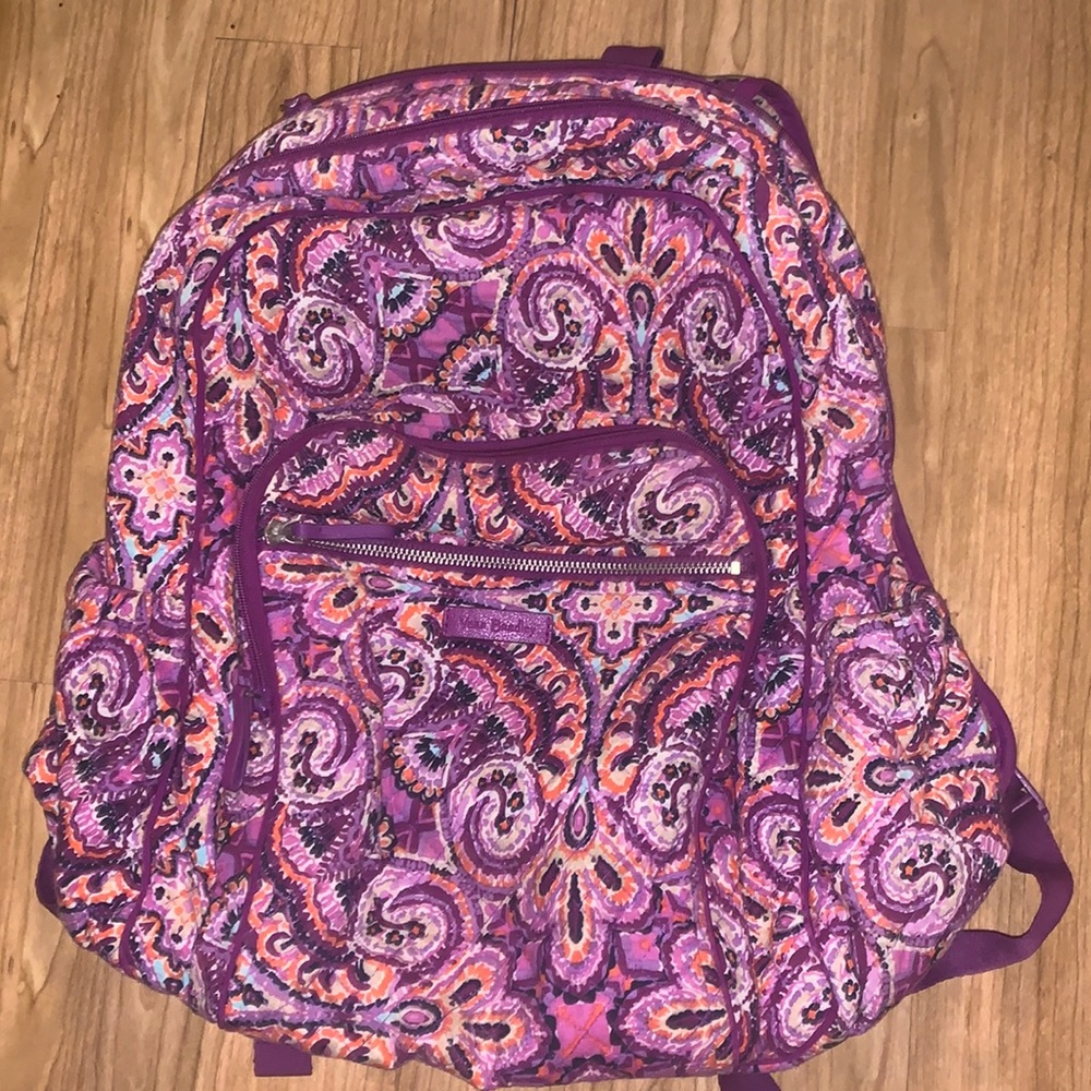 Vera Bradley Ionic Campus Backpack.